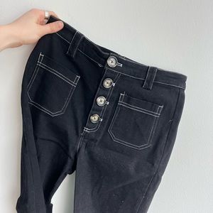 Anthropologie Button Up Wide Leg Pants